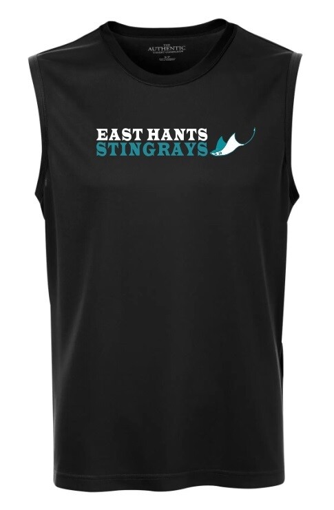 East Hants Stingrays - Black East Hants Stingrays Sleeveless Shirt (Full Chest)