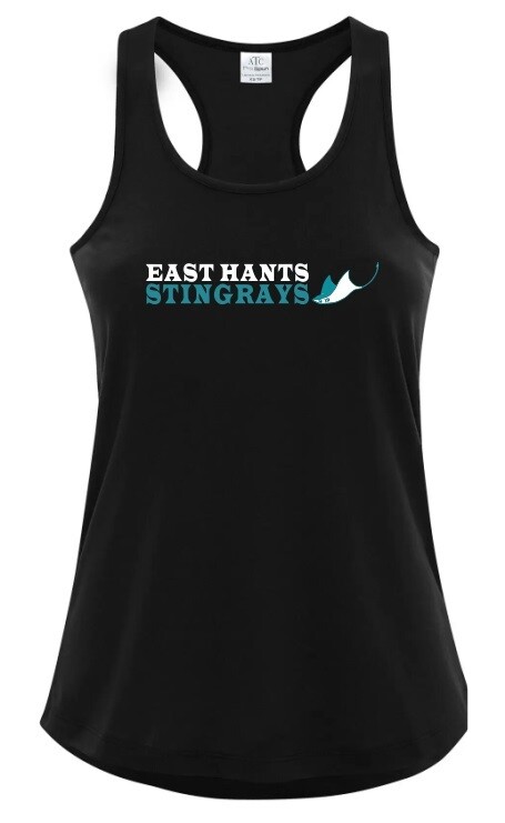 East Hants Stingrays - Black East Hants Stingrays Racerback Tank (Full Chest)