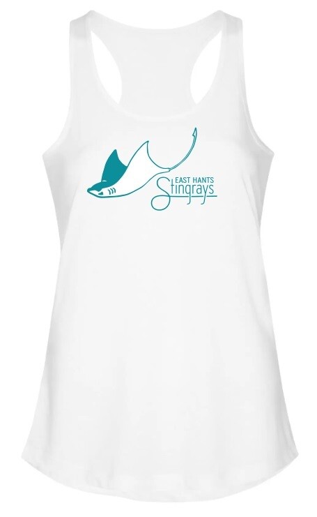 East Hants Stingrays - White Stingrays Racerback Tank (Full Chest)