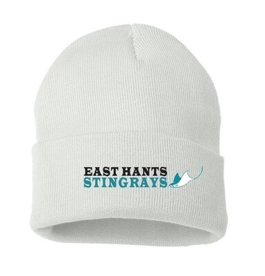 East Hants Stingrays - White East Hants Stingrays Cuff Beanie