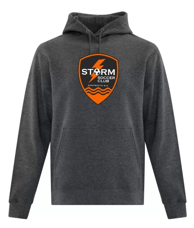 Storm Soccer Club - Dark Heather Grey Storm Soccer Logo Hoodie (Full Chest)