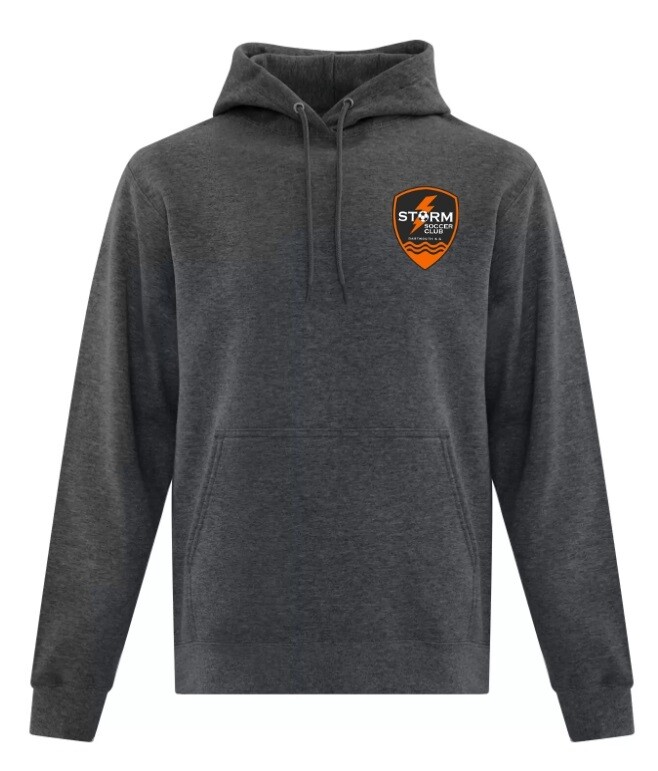 Storm Soccer Club - Dark Heather Grey Storm Soccer Logo Hoodie (Left Chest)
