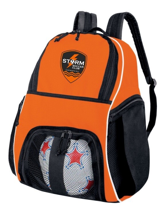 Storm Soccer Club - Orange Storm Soccer Logo Soccer Bag