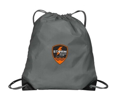 Storm Soccer Club - Coal Grey Storm Soccer Logo Cinch Bag