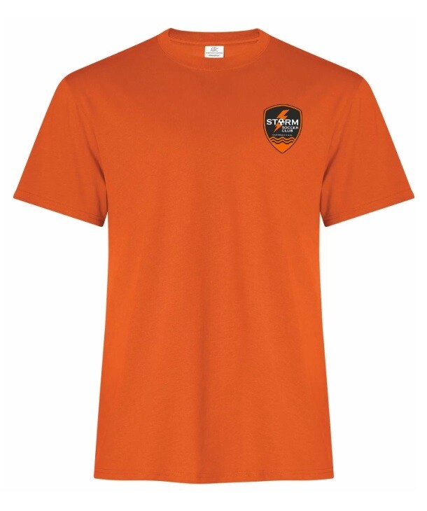 Storm Soccer Club - Orange Ring Spun Short Sleeve Shirt (Left Chest)