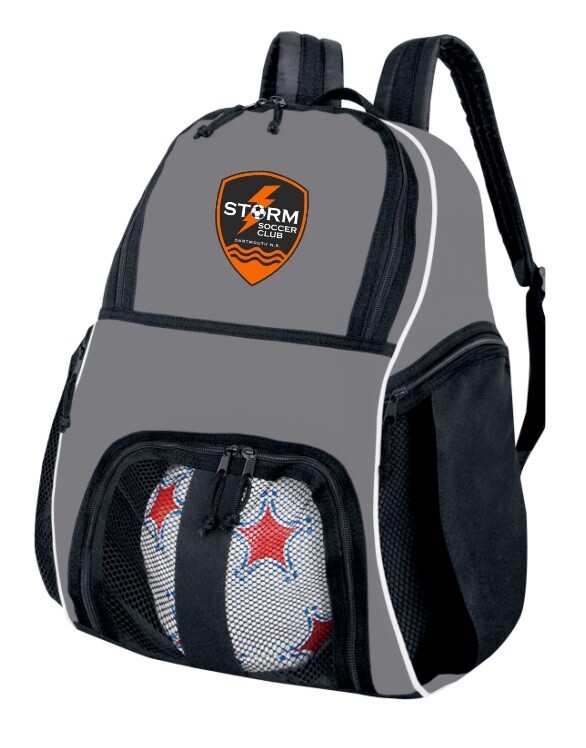 Storm Soccer Club - Coal Grey Storm Soccer Logo Soccer Bag