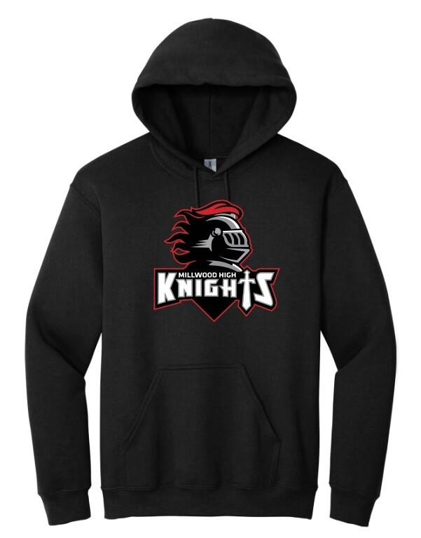 Millwood High - Black Millwood High Logo Hoodie (Full Chest)