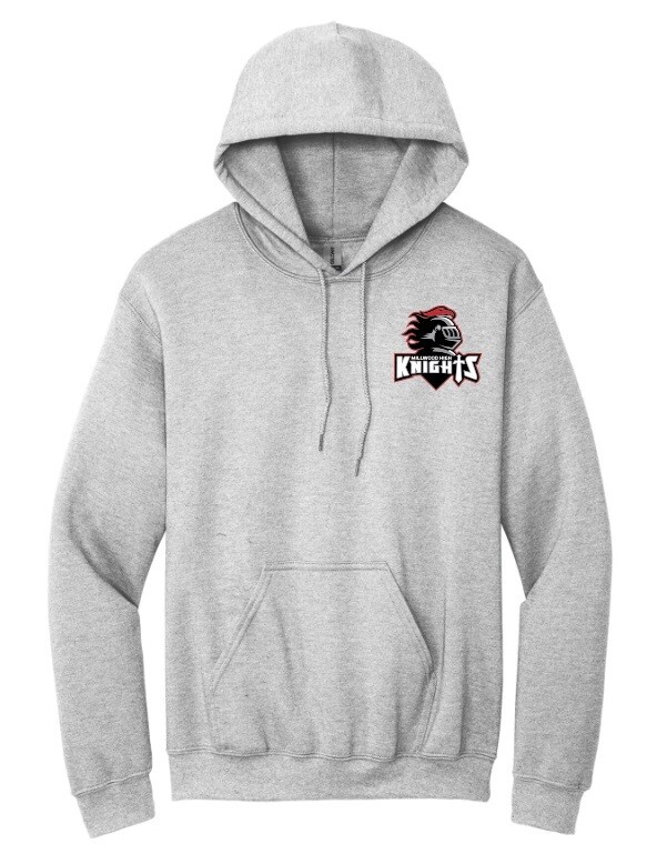 Millwood High - Sport Grey Millwood High Logo Hoodie (Left Chest)