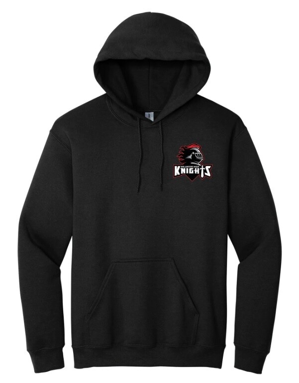 Millwood High - Black Millwood High Logo Hoodie (Left Chest)