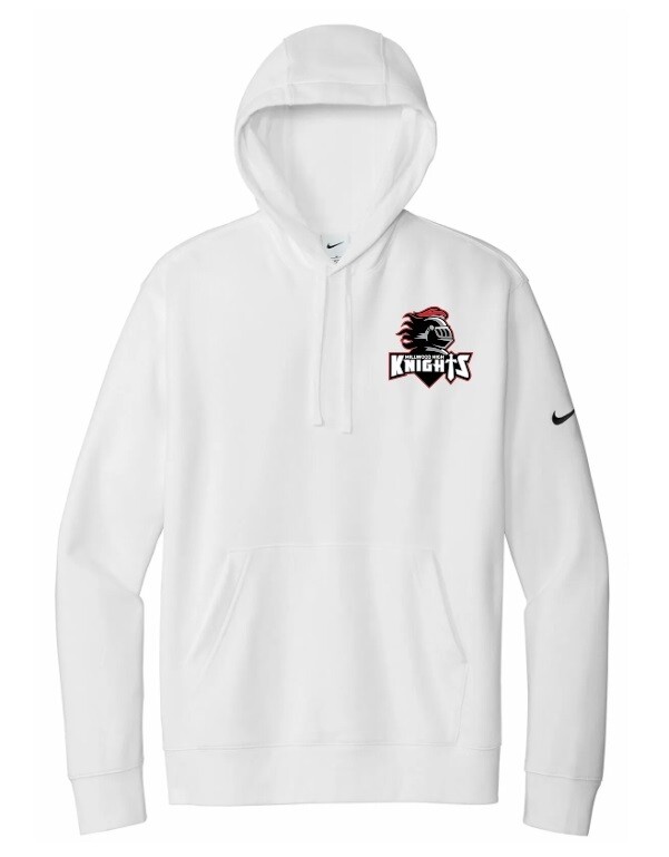 Millwood High - White Millwood High Logo Nike Hoodie (Left Chest)