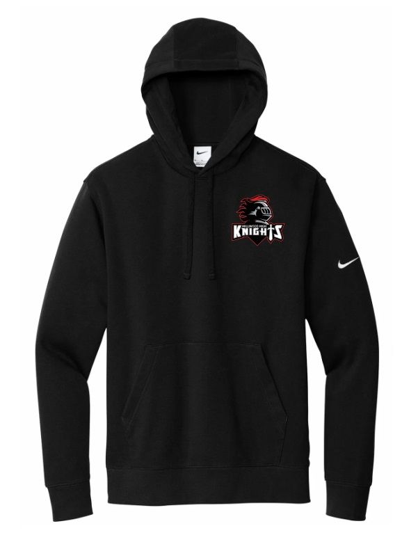 Millwood High - Black Millwood High Logo Nike Hoodie (Left Chest)