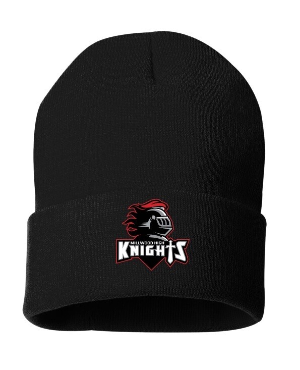 Millwood High - Black Millwood High Logo Cuff Beanie