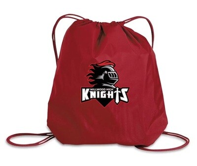 Millwood High - Red Millwood High Logo Cinch Bag