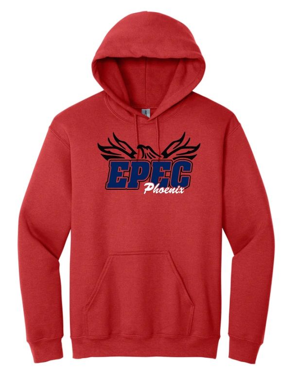 Eastern Passage Education Centre - Red EPEC Logo Hoodie (Full Chest)