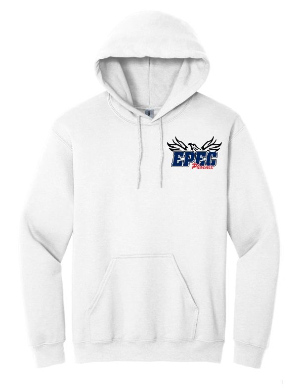 Eastern Passage Education Centre - White EPEC Logo Hoodie (Left  Chest)