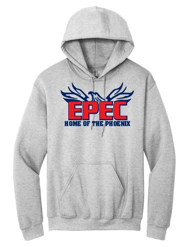 Eastern Passage Education Centre - Sport Grey EPEC Home of the Phoenix Hoodie (Full Chest)