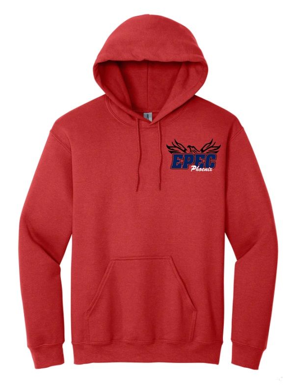 Eastern Passage Education Centre - Red EPEC Logo Hoodie (Left  Chest)