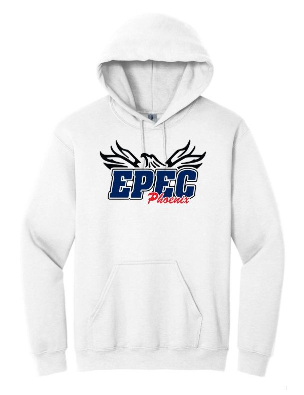 Eastern Passage Education Centre - White EPEC Logo Hoodie (Full Chest)