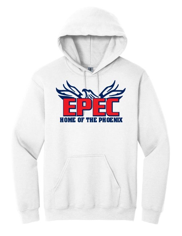 Eastern Passage Education Centre - White EPEC Home of the Phoenix Hoodie (Full Chest)