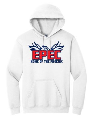 Eastern Passage Education Centre - White EPEC Home of the Phoenix Hoodie (Full Chest)