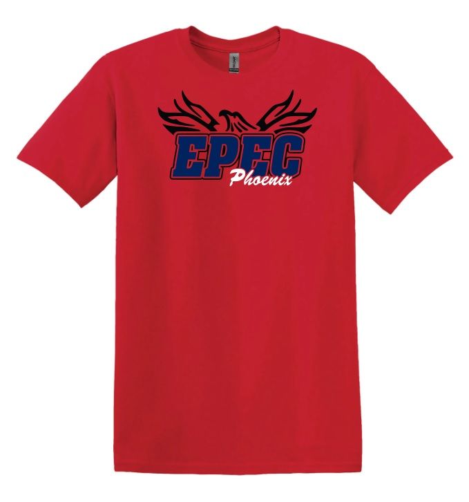 Eastern Passage Education Centre - Red EPEC Logo T-Shirt (Full Chest Logo)