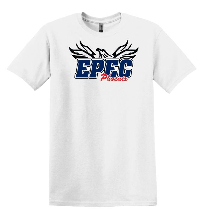 Eastern Passage Education Centre - White EPEC Logo T-Shirt (Full Chest Logo)
