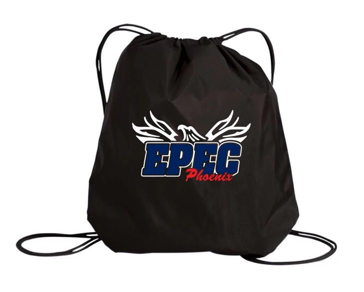 Eastern Passage Education Centre - Black EPEC Logo Cinch Bag