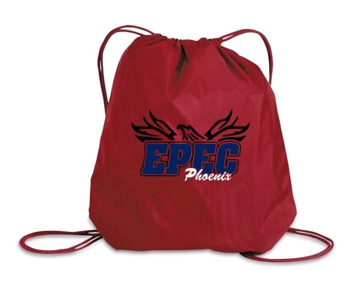 Eastern Passage Education Centre - Red EPEC Logo Cinch Bag