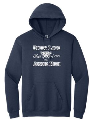 Rocky Lake Junior High - Navy Rocky Lake Junior High Logo Class of 2024 Hoodie