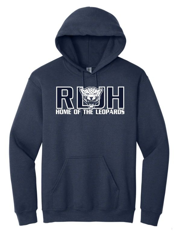 Rocky Lake Junior High -  Navy Home of the Leopards Hoodie