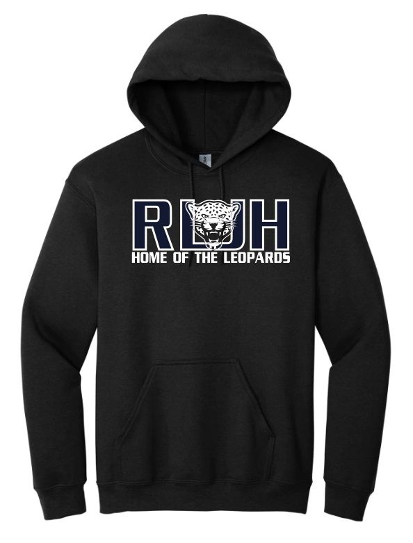 Rocky Lake Junior High -  Black Home of the Leopards Hoodie