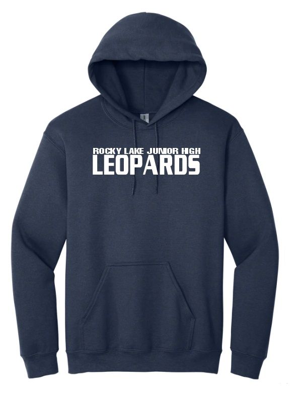 Rocky Lake Junior High -  Navy Leopards Hoodie