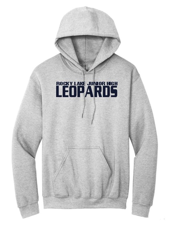 Rocky Lake Junior High -  Sport Grey Leopards Hoodie