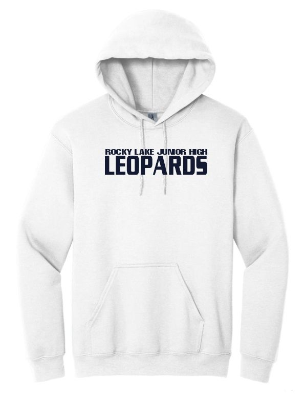 Rocky Lake Junior High -  White Leopards Hoodie