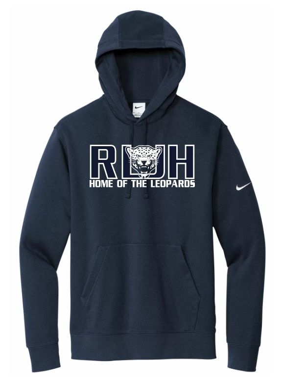 Rocky Lake Junior High - Navy Home of the Leopards Nike Hoodie
