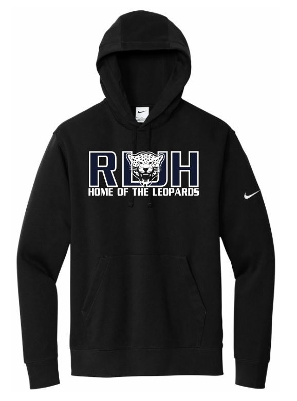 Rocky Lake Junior High - Black Home of the Leopards Nike Hoodie