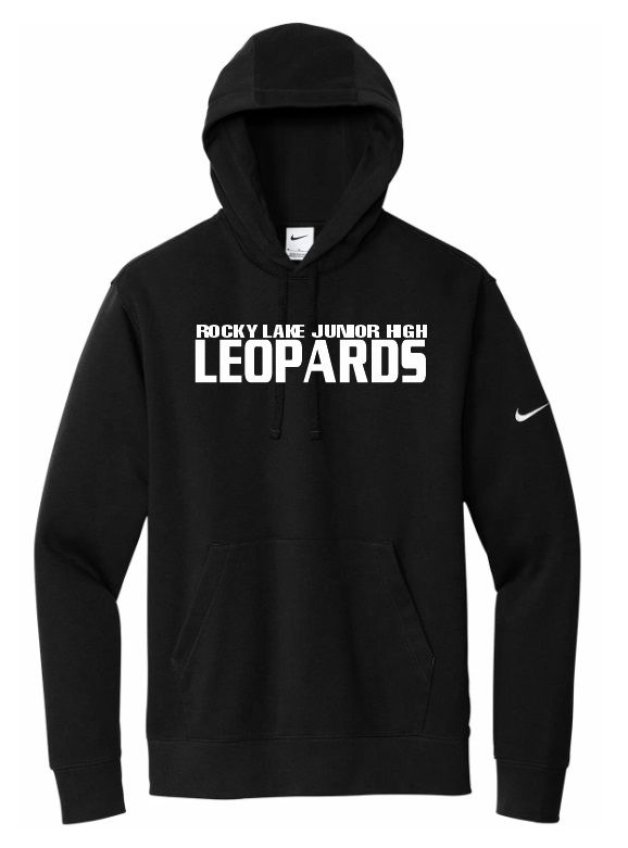 Rocky Lake Junior High - Black Leopards Nike Hoodie