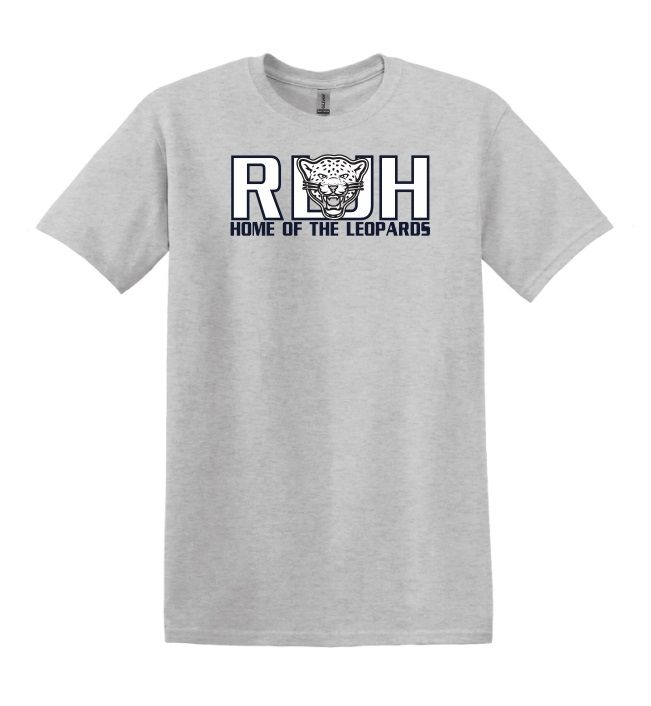 Rocky Lake Junior High - Sport Grey Home of the Leopards T-Shirt