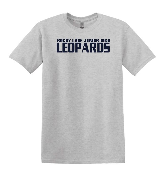 Rocky Lake Junior High - Sport Grey Leopards T-Shirt