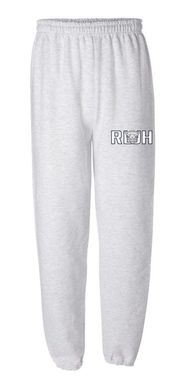 Rocky Lake Junior High - Sport Grey RLJH with Leopard Head Sweatpants