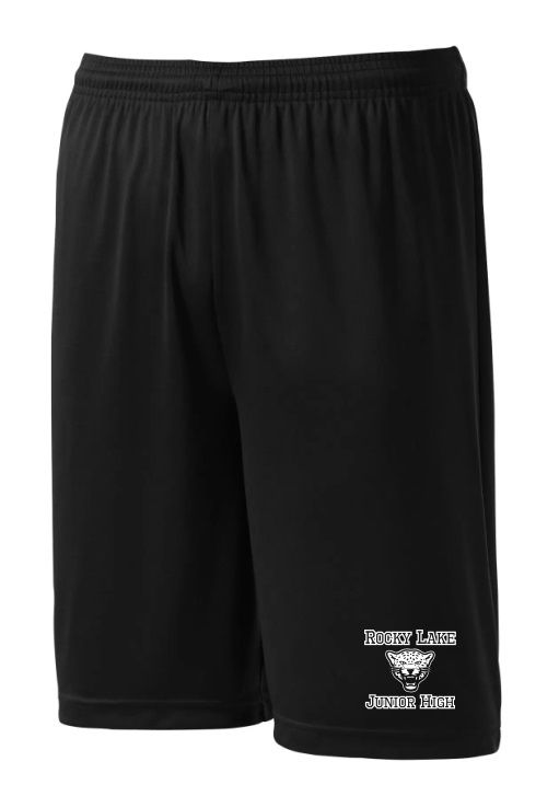 Rocky Lake Junior High - Black Rocky Lake Junior High Logo Shorts