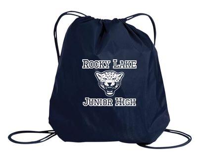 Rocky Lake Junior High - Navy Rocky Lake Junior High Logo Cinch Bag