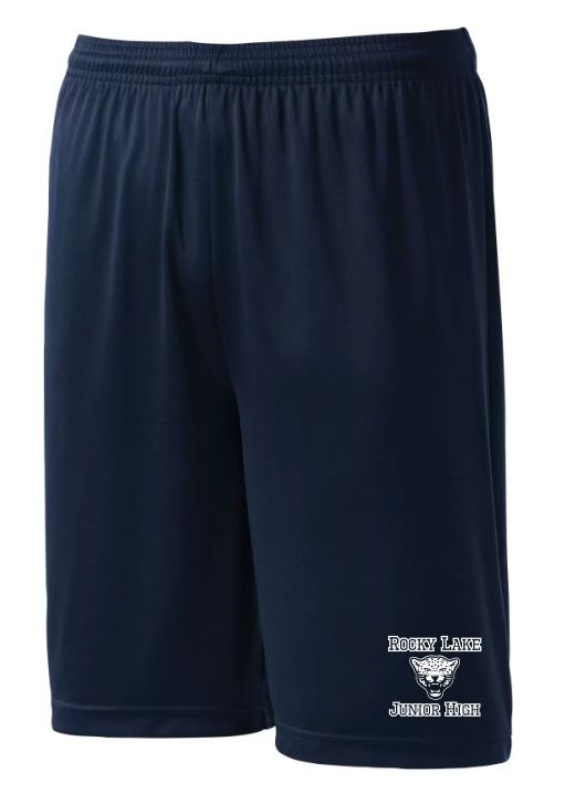 Rocky Lake Junior High - Navy Rocky Lake Junior High Logo Shorts