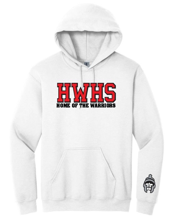 Halifax West High School - White HWHS Home of the Warriors Hoodie