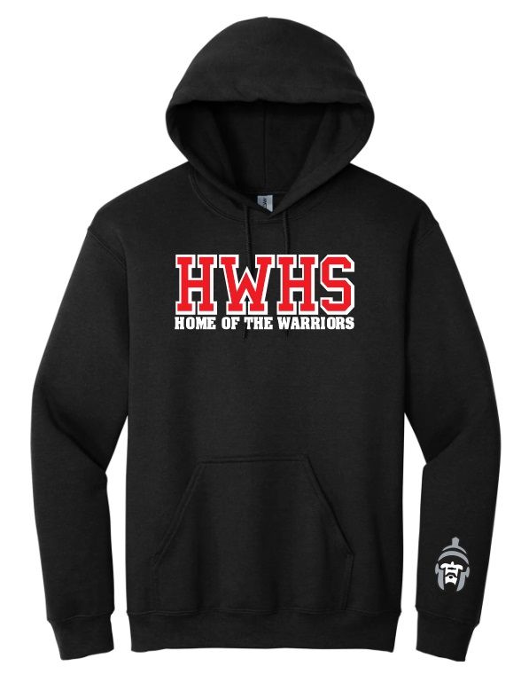 Halifax West High School - Black HWHS Home of the Warriors Hoodie