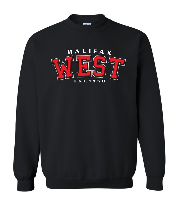 Halifax West High School - Black Halifax West Est.1958 Crewneck Sweatshirt