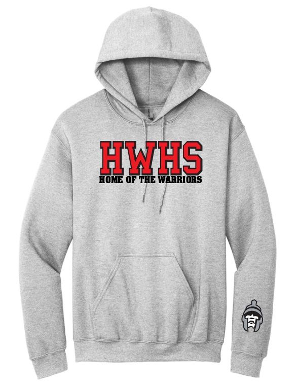 Halifax West High School - Sport Grey HWHS Home of the Warriors Hoodie