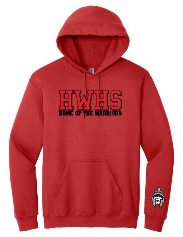 Halifax West High School - Red HWHS Home of the Warriors Hoodie