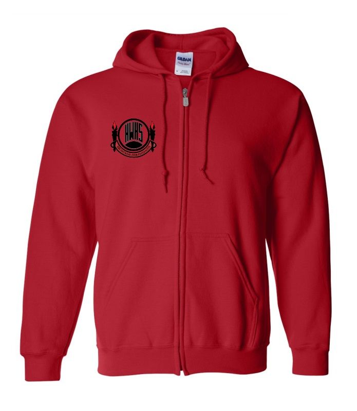 Halifax West High School - Red Halifax West Logo Zip Hoodie