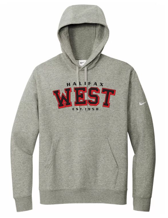 Halifax West High School - Dark Heather Halifax West Est.1958 Nike Hoodie